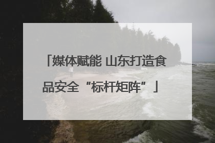 媒体赋能 山东打造食品安全“标杆矩阵”